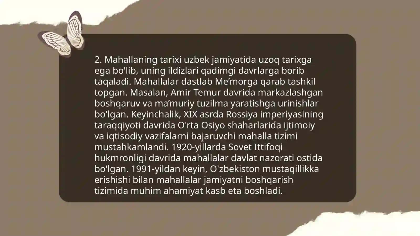 Mahalla - Vatanning bir bo‘lagi 4