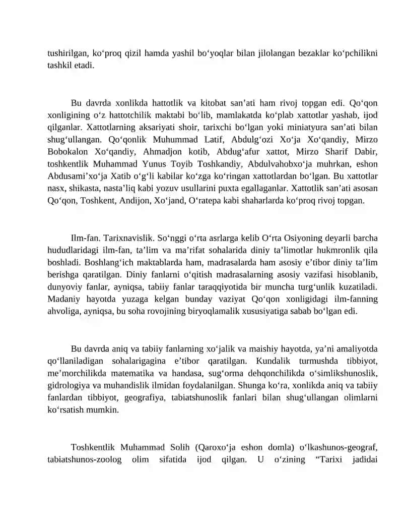 Xonliklar Davri Me’morchilik 4
