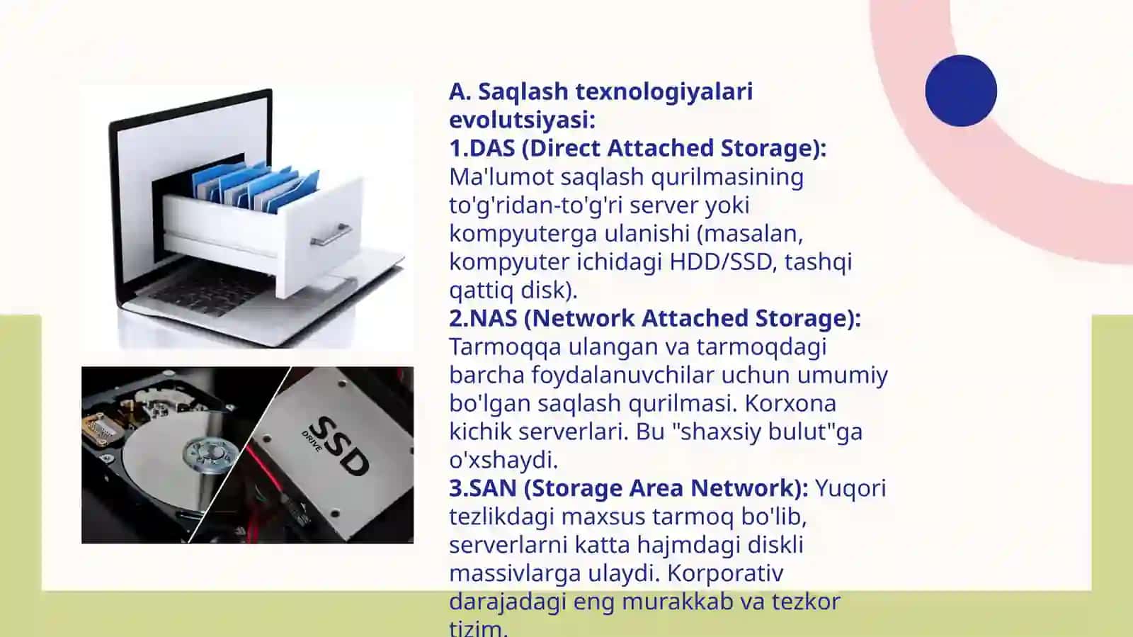MA'LUMOTLARNI SAQLASH VA BULUT TEXNOLOGIYALARI 4