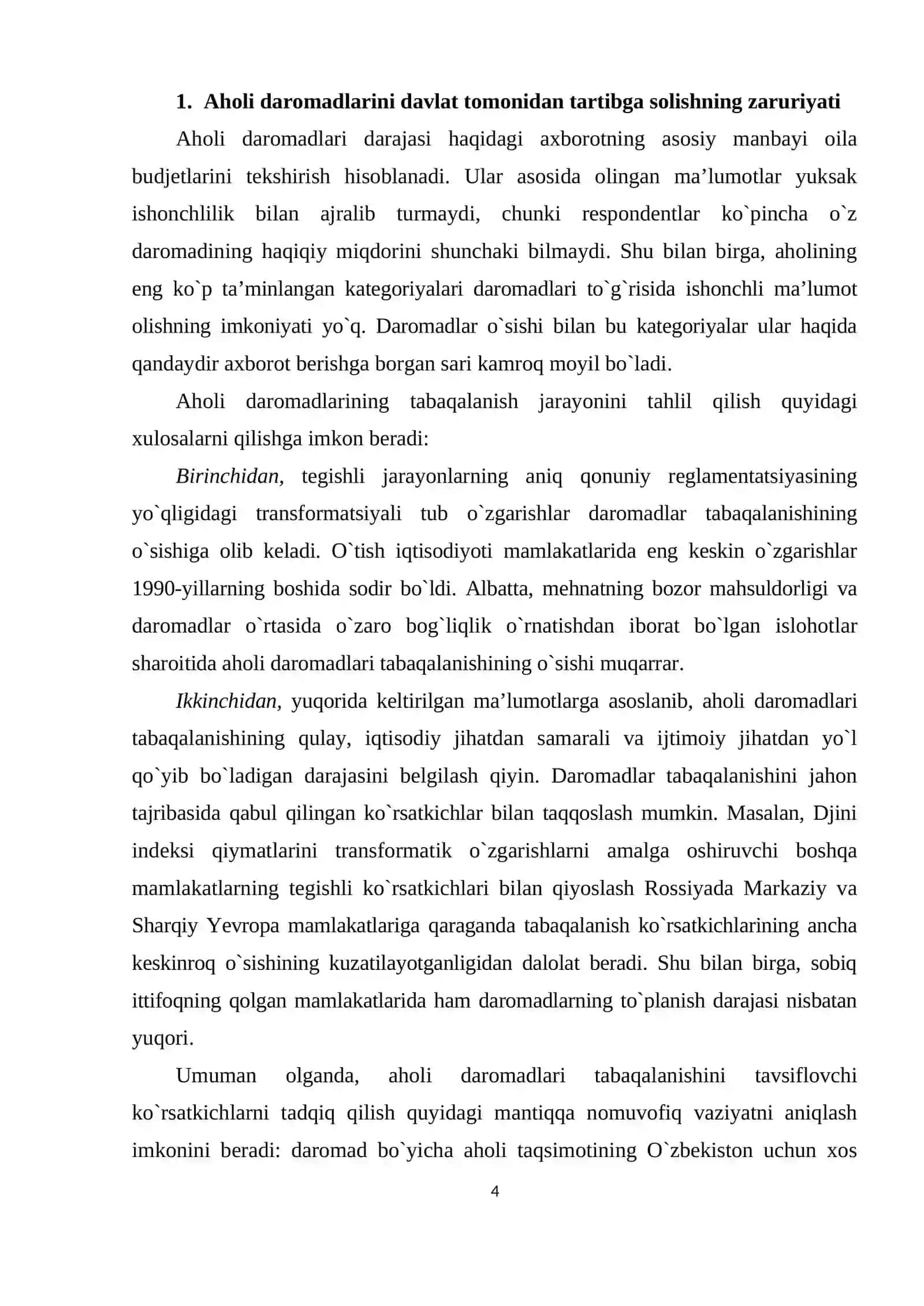 АHОLI DАRОMАDLАRINI DАVLАT TОMОNIDАN TАRTIBGА SОLISH 4