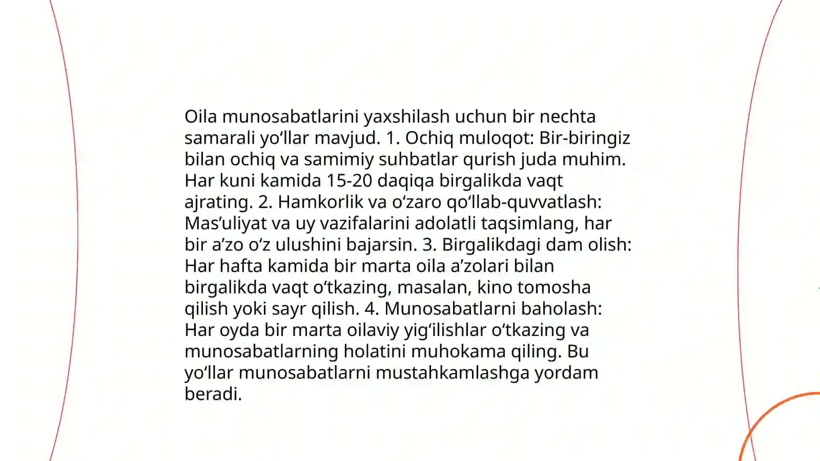 Oilaning ahamiyati va roli 4
