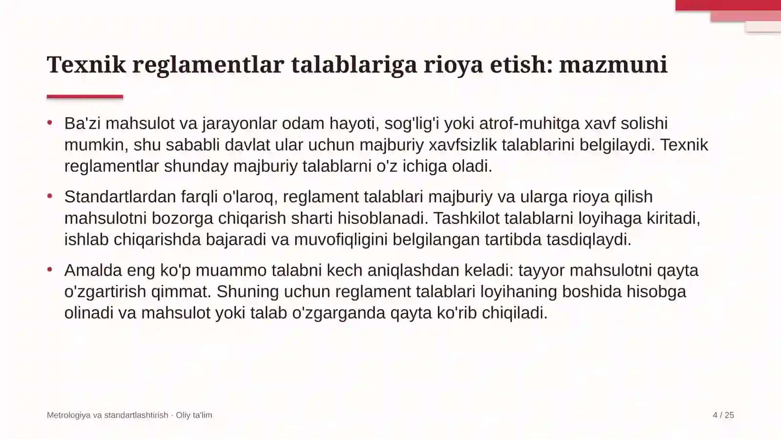 Xostellarda texnik reglamentlar talablariga rioya etish 4