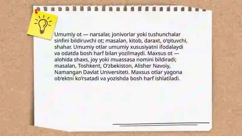 Boshlangʻich sinflarda oʻrganiladigan soʻz turkumlari 4