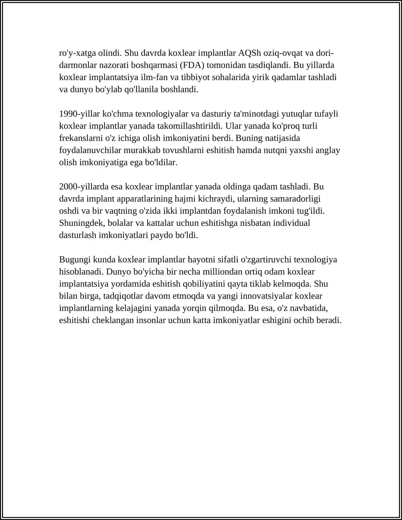 KOXLEAR IMPLANTLI ESHITISHDA NUQSONI BOLGAN BOLALAR 4