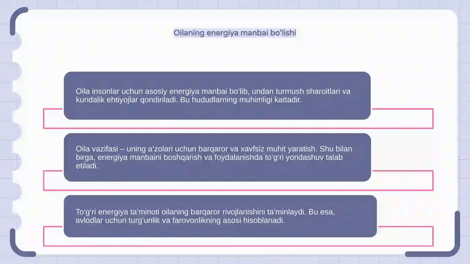 Oilaning vazifasi 4