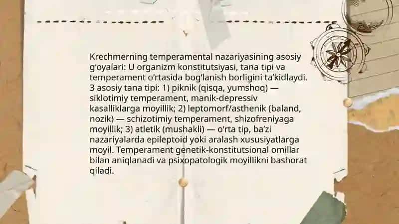 Krechmerning "Temperament"nazariyasi 4