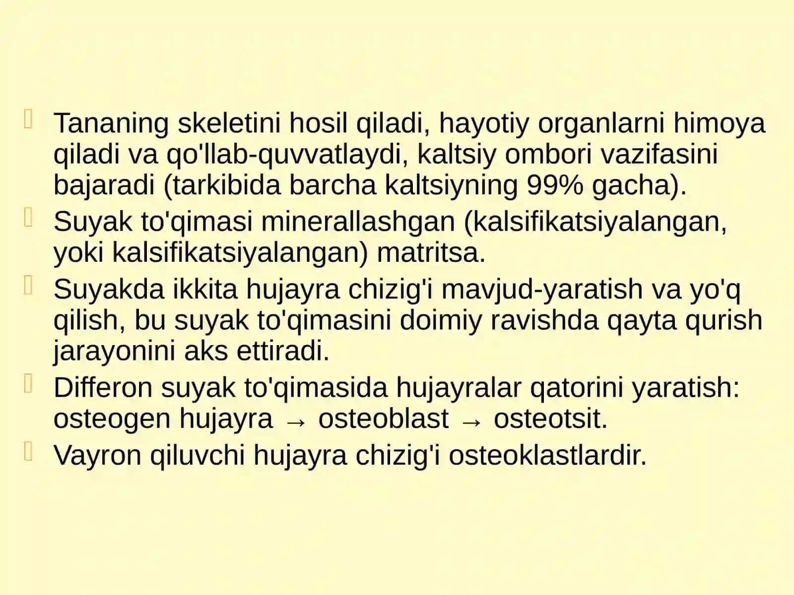 Suyakto'qimalari 4