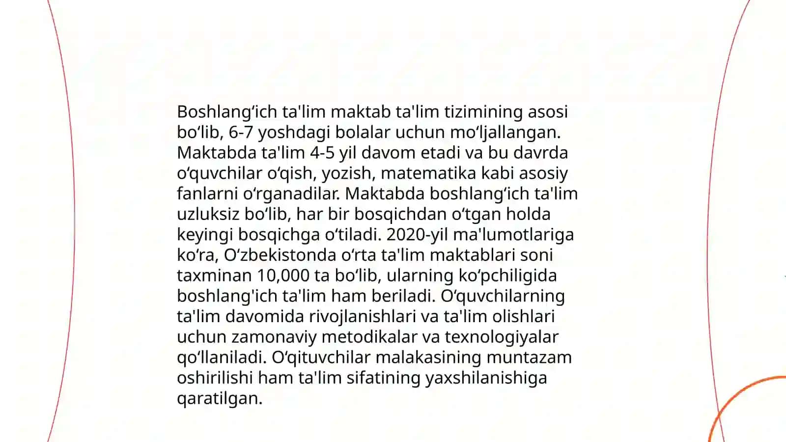 Tarbiya mazmuni 4