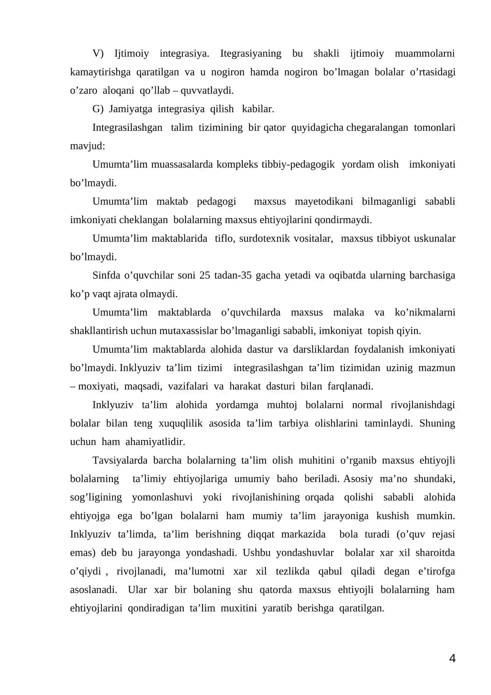 INKLYUZIV VA INTEGRASION TA’LIM MOHIYATI 4