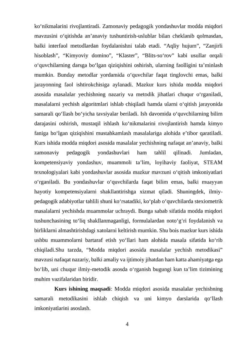 Moddalar miqdori asosida masalalar yechish metodikasi 4