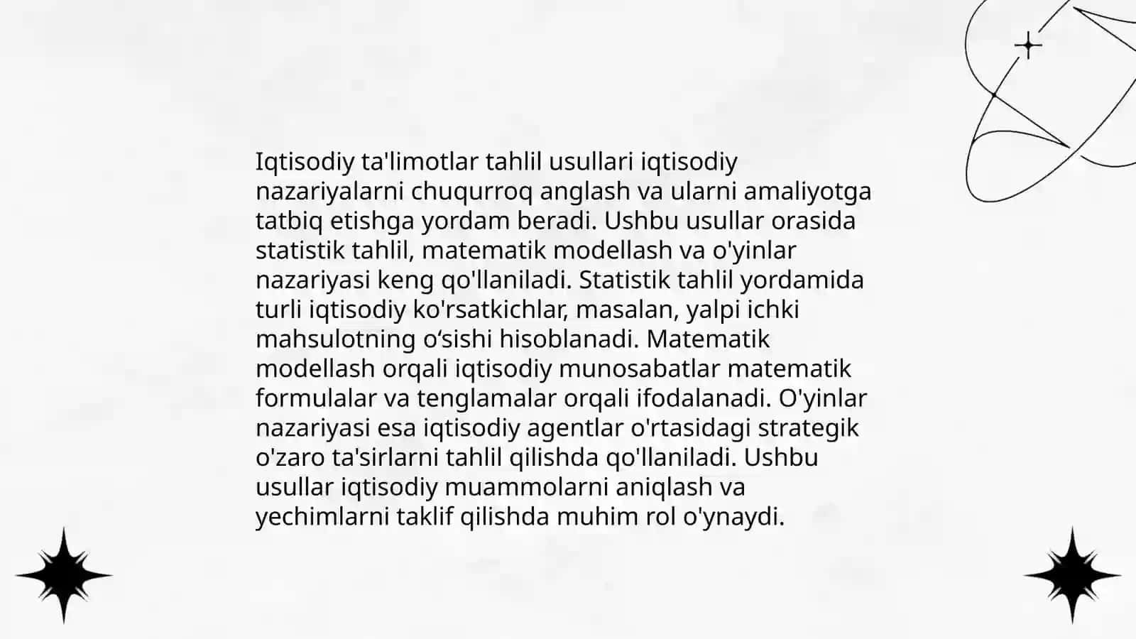 Iqtisodiy taʼlimotlar tarixi fanini o'rganish uslublari 4