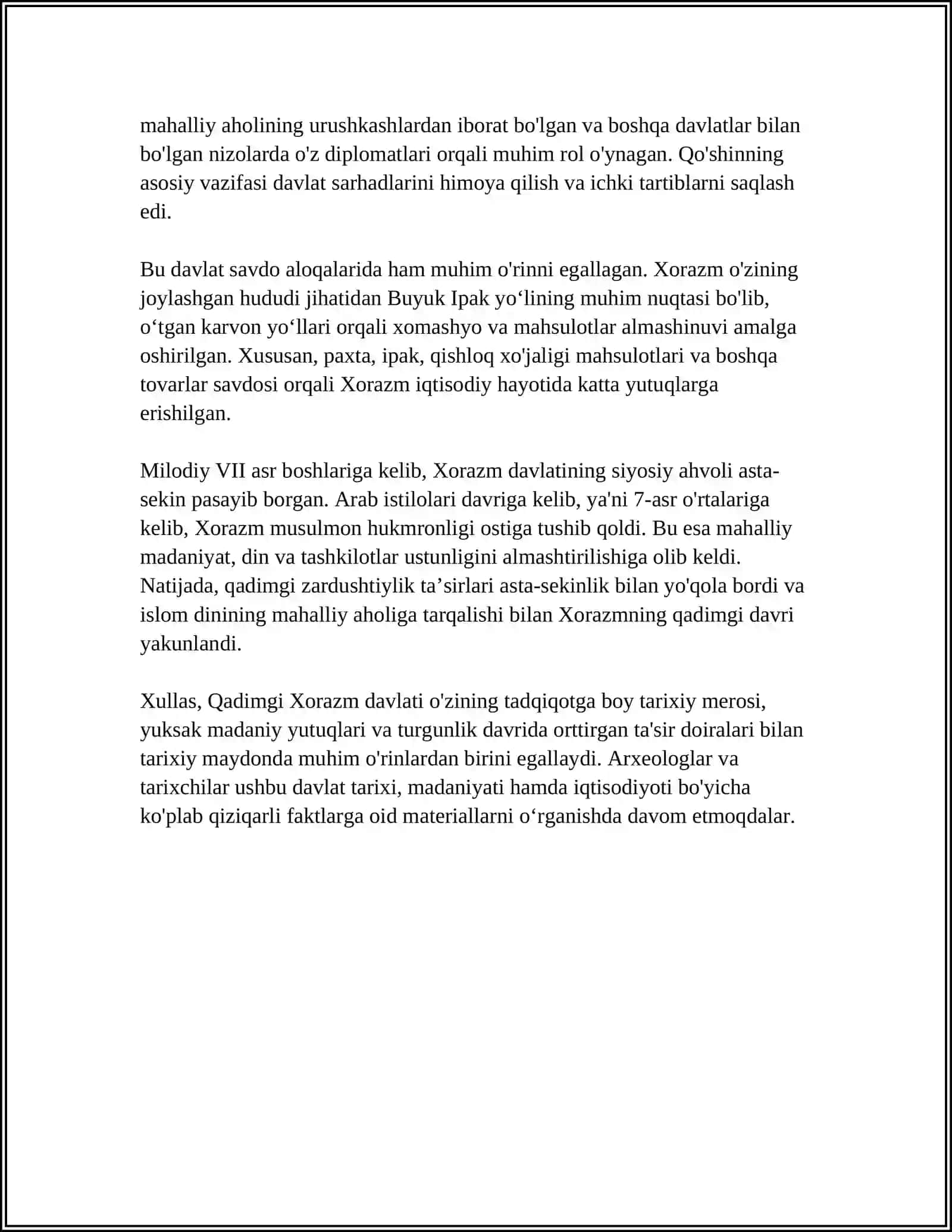 O'zbek Davlatchiliginig Tarixiy Bosqichlari (O'zbekiston hududidagi tarixiy davlatlar misolida) 4