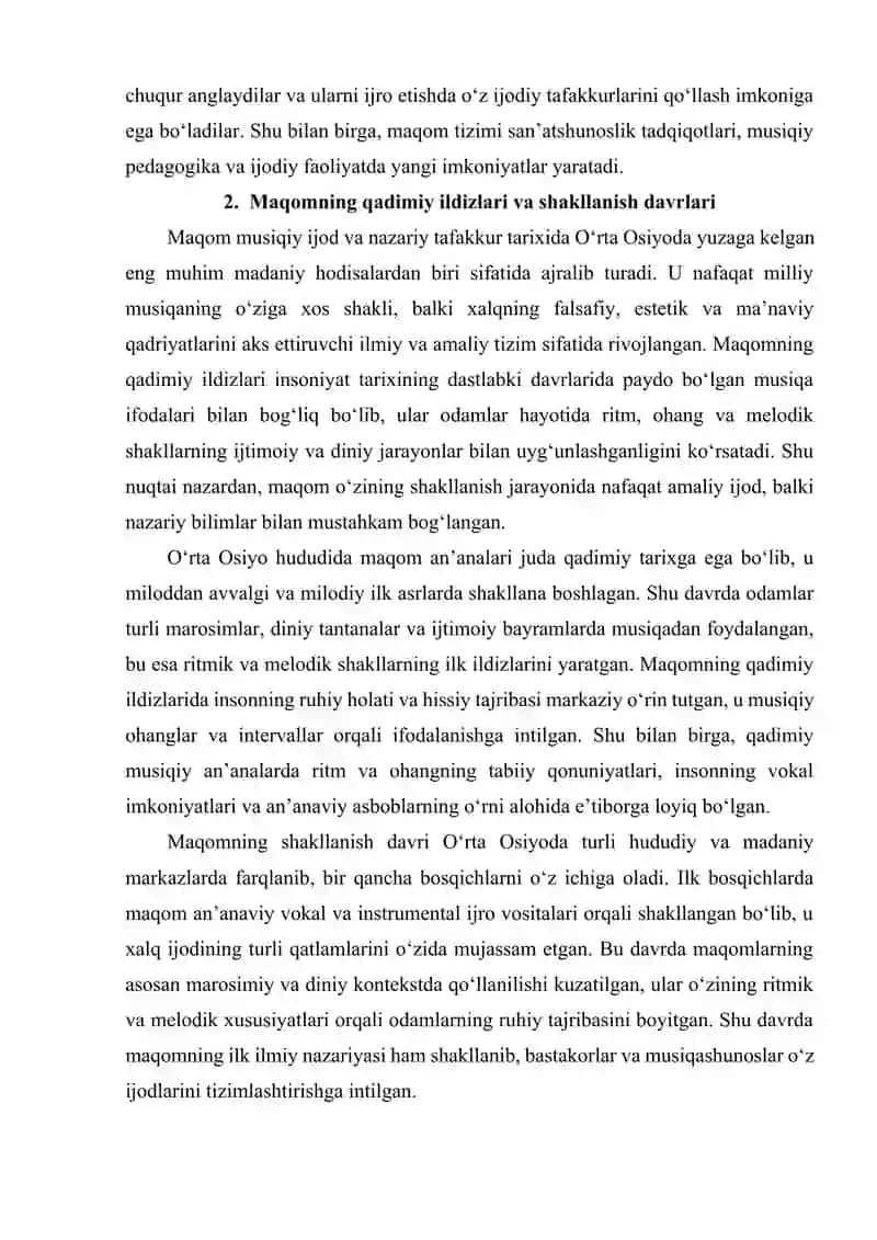 MAQOMNING TARIXIY ILDIZLARI 4