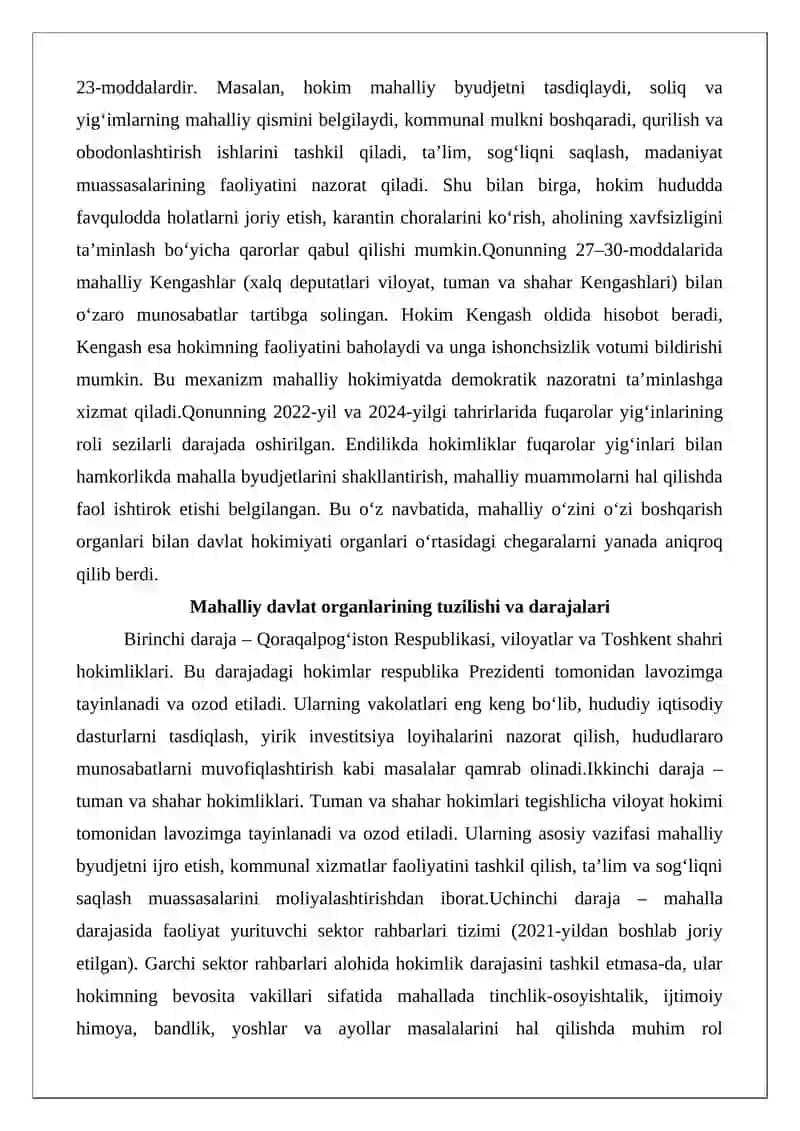 Mahalliy Davlat Organi 4