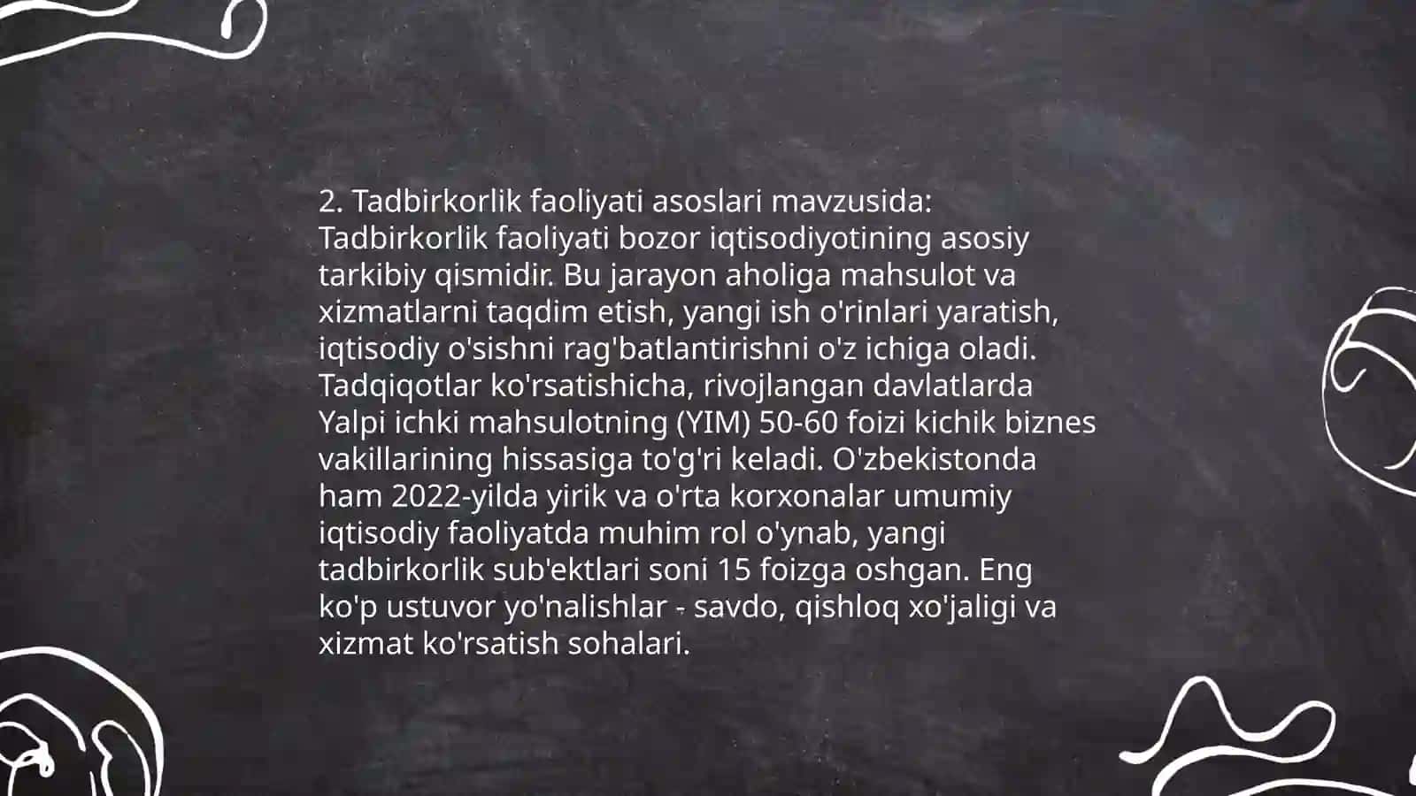 Biznes faoliyati va turlari 4
