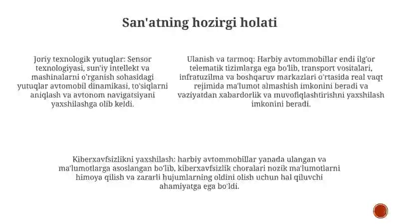 Harbiy Avtomobillar Boshqarish Tizimlari 4