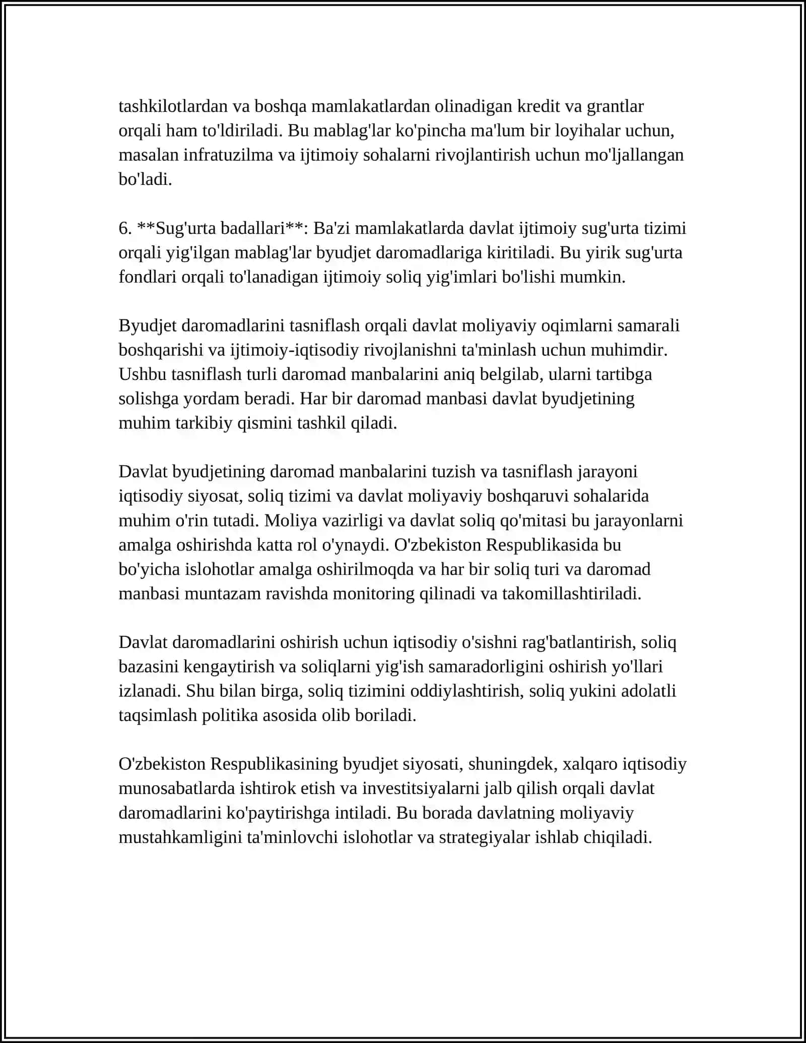 Davlat Byudjetining Daromadlari 4