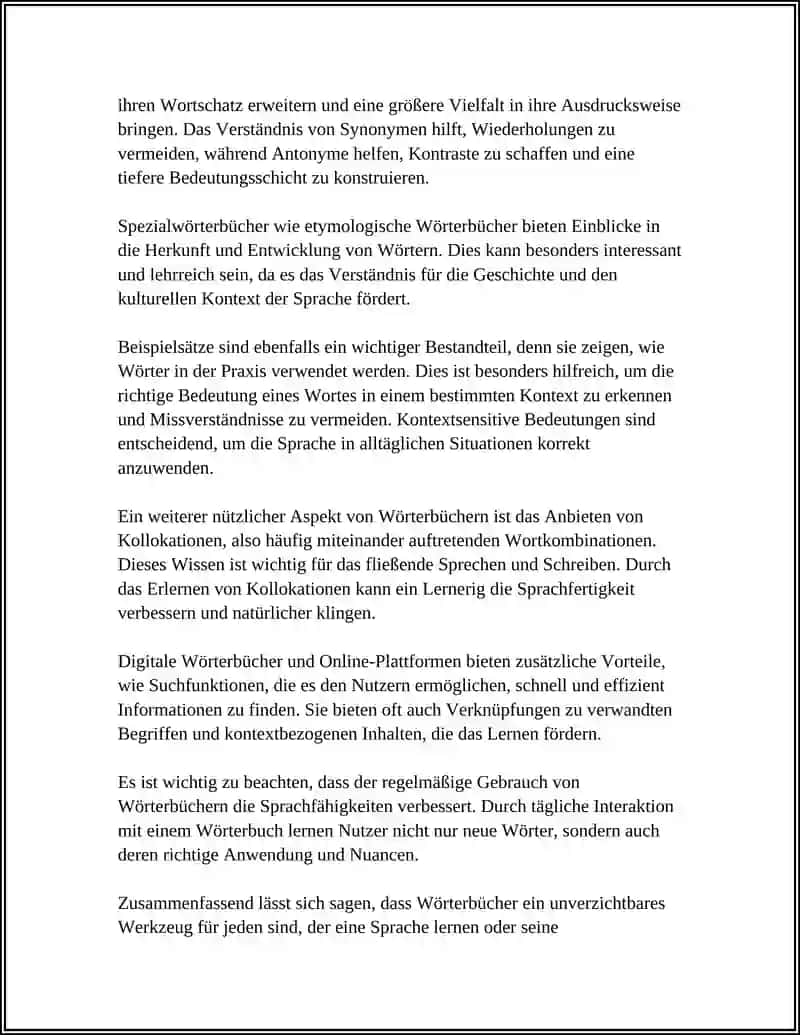 Wörterbücher benutzen 4