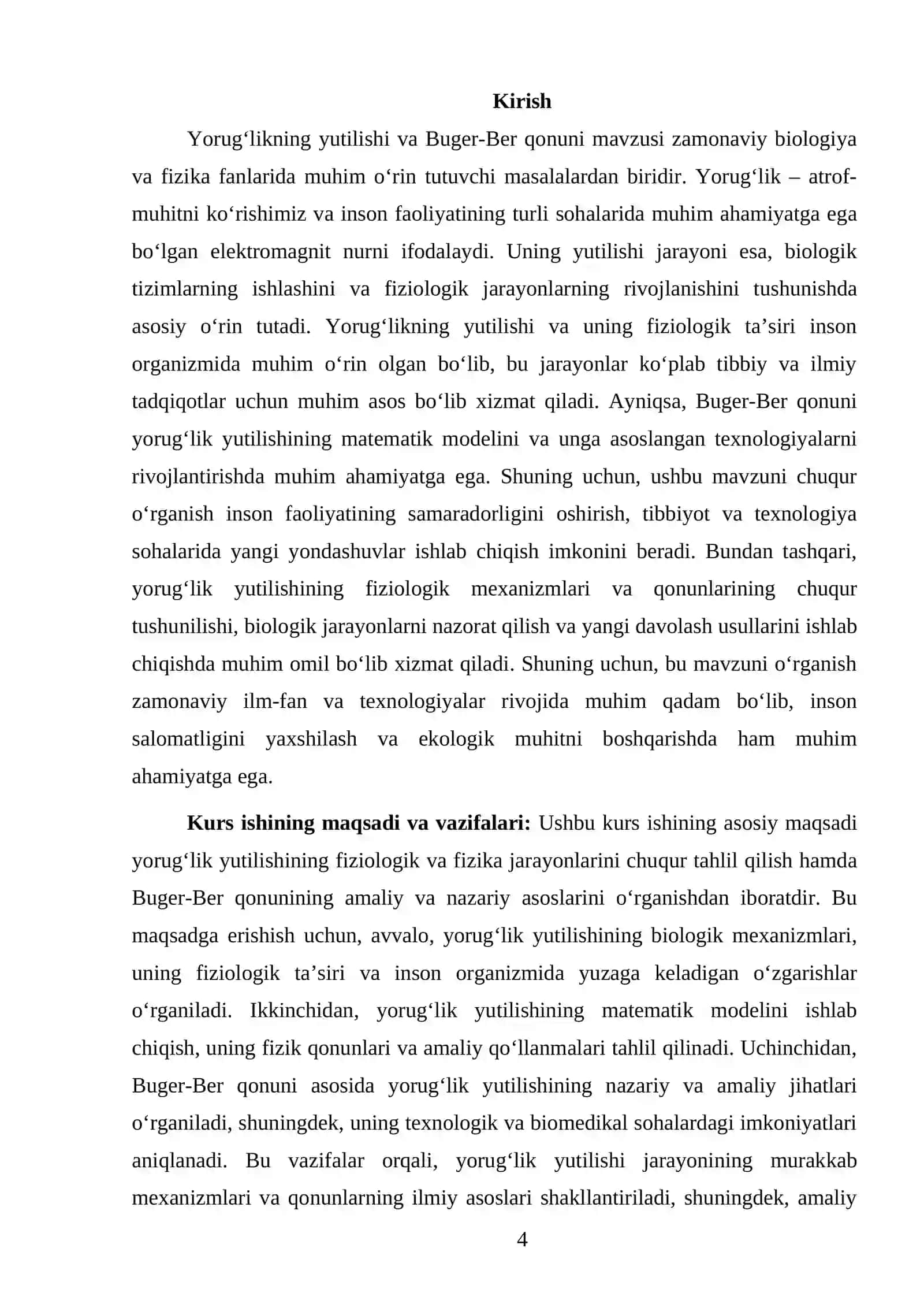 Muhandislik fizikasi - 'Fizika' yoʻnalishi 2-kurs talabasi 4