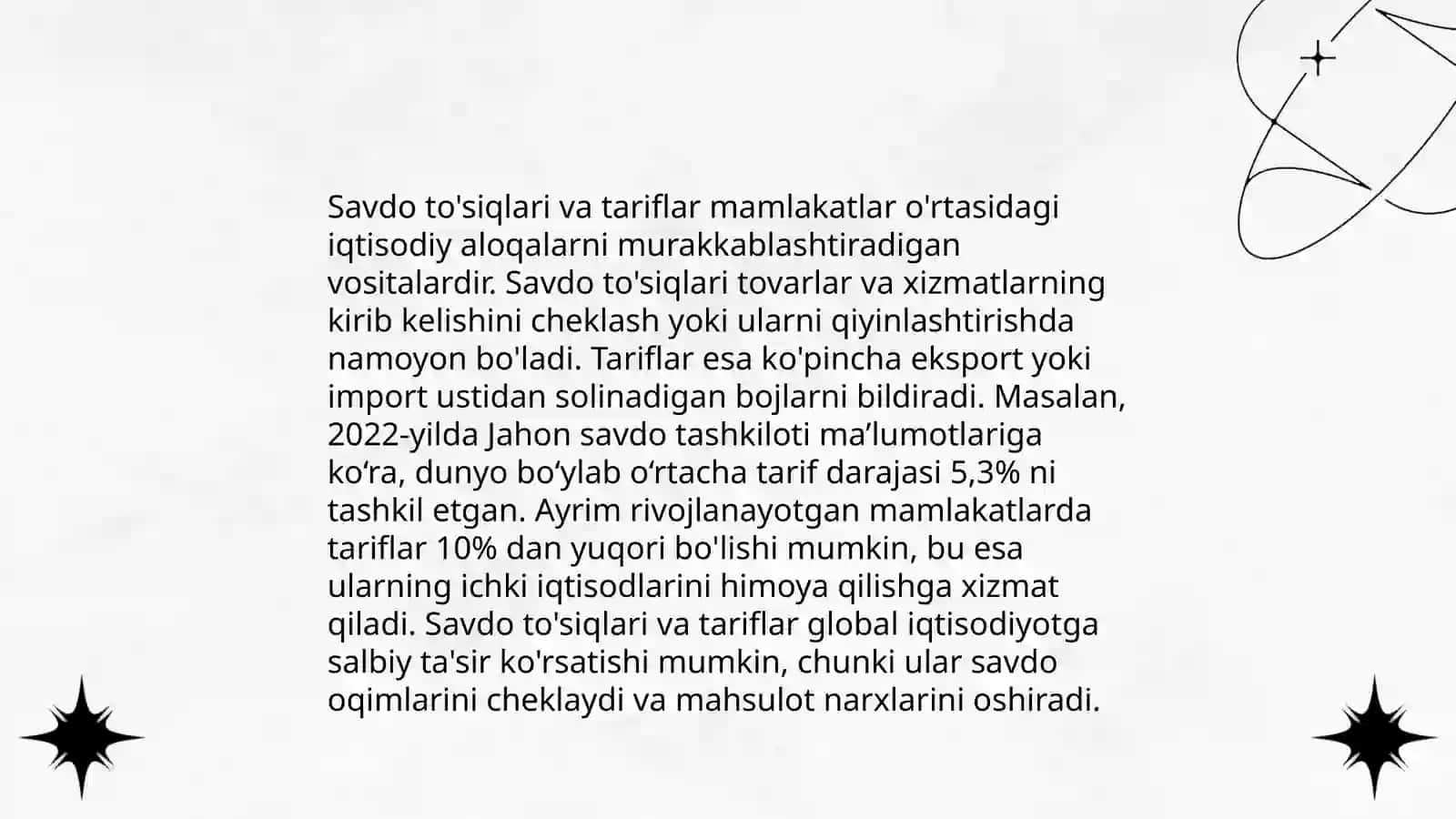 Xalqaro savdo siyosati 4