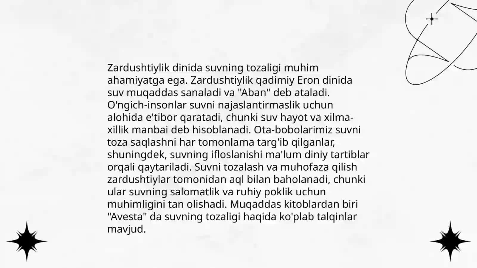 Zardushtiylikda tabiatning ulug'lanishi 4