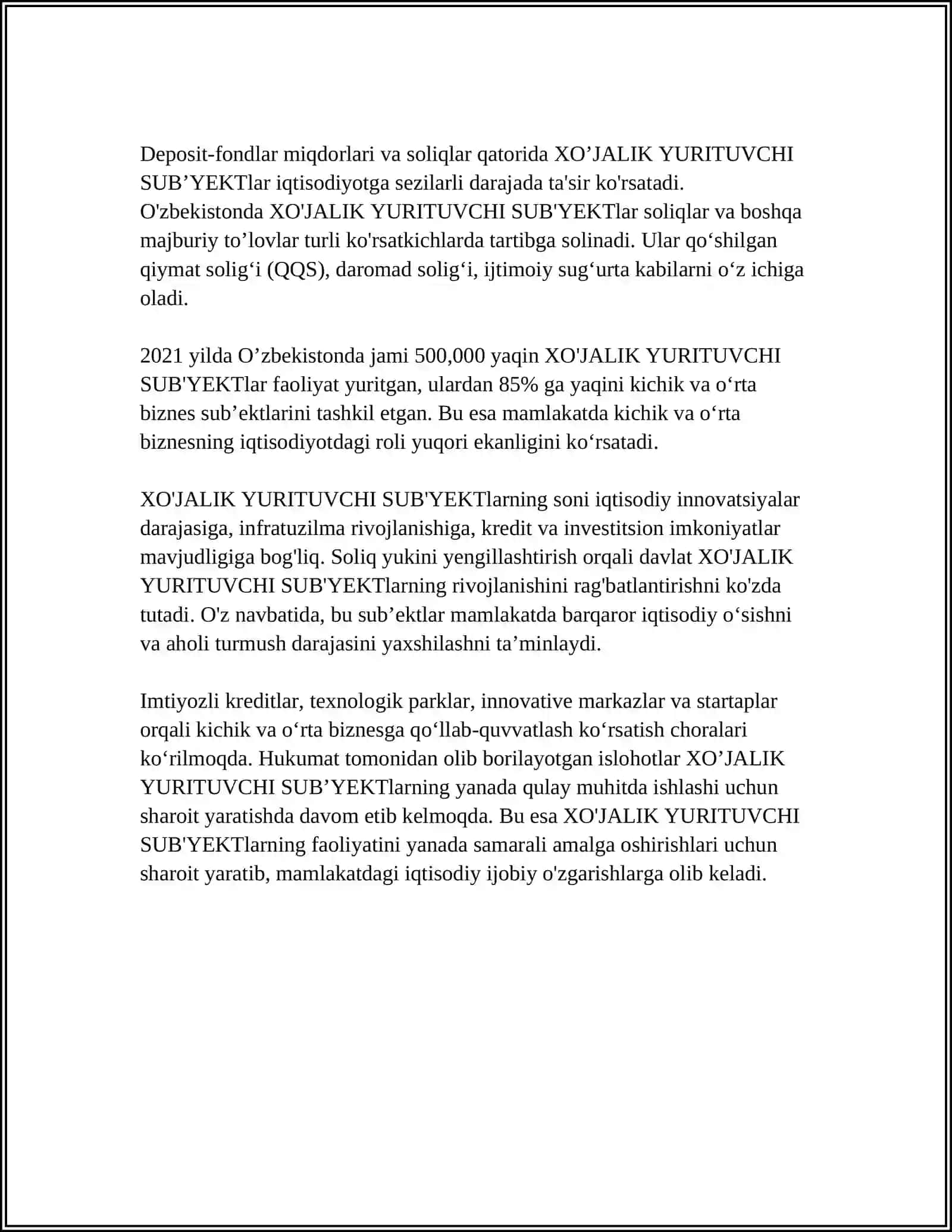 XO’JALIK YURITUVCHI SUB’YEKTLAR TA'RIFI 4