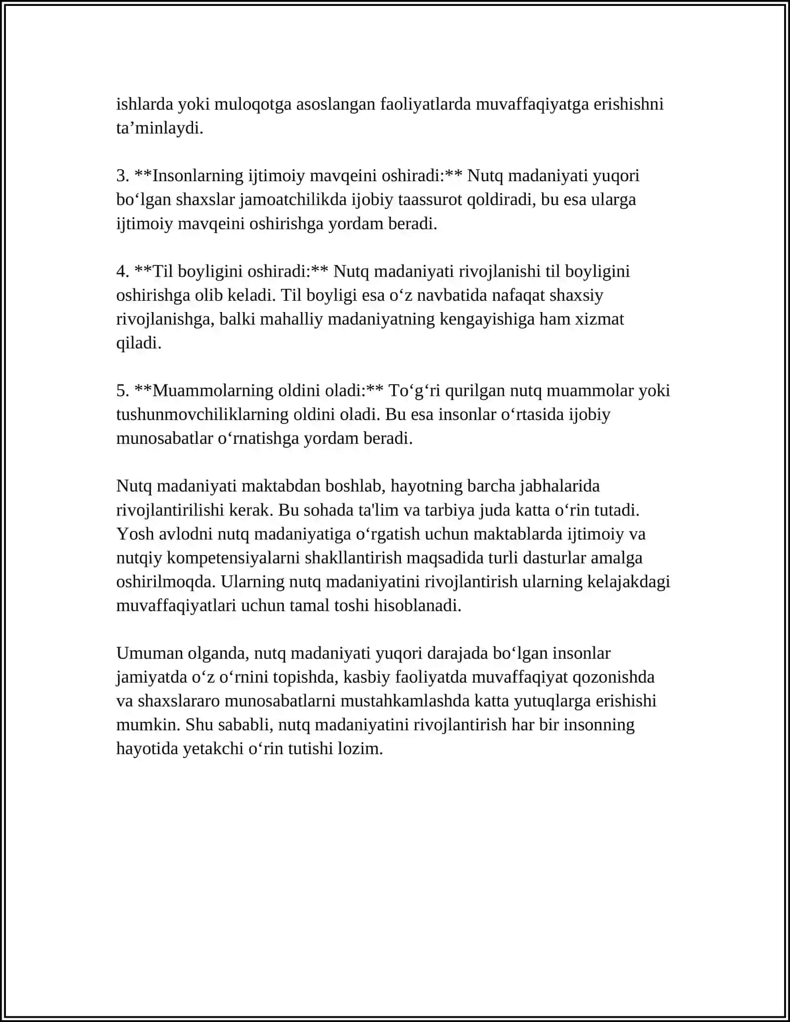 MUTAXASSISNING NUTQ MADANIYATI. ME’YOR TUSHUNCHASI 4