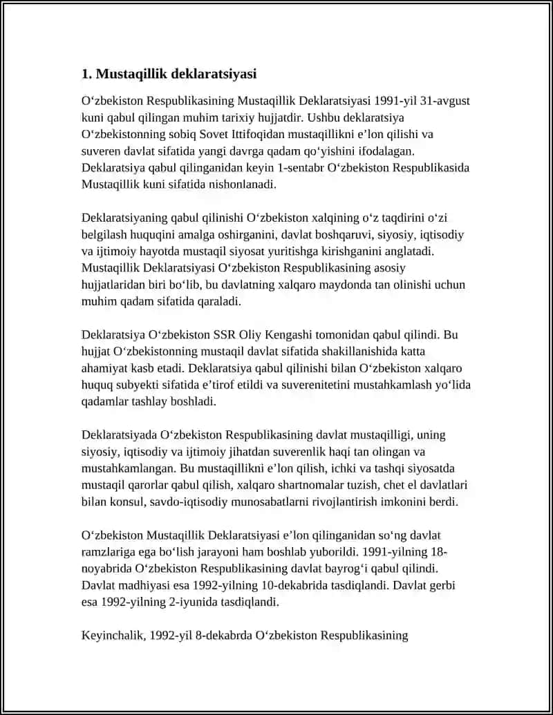 Mustaqillik Ishi 4