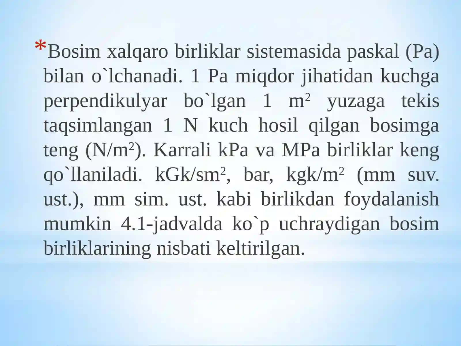 Bosim va siyraklanishni o`lchash asboblari, ularni turlari va tuzilishi 4