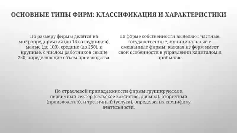 Типология Фирм 4