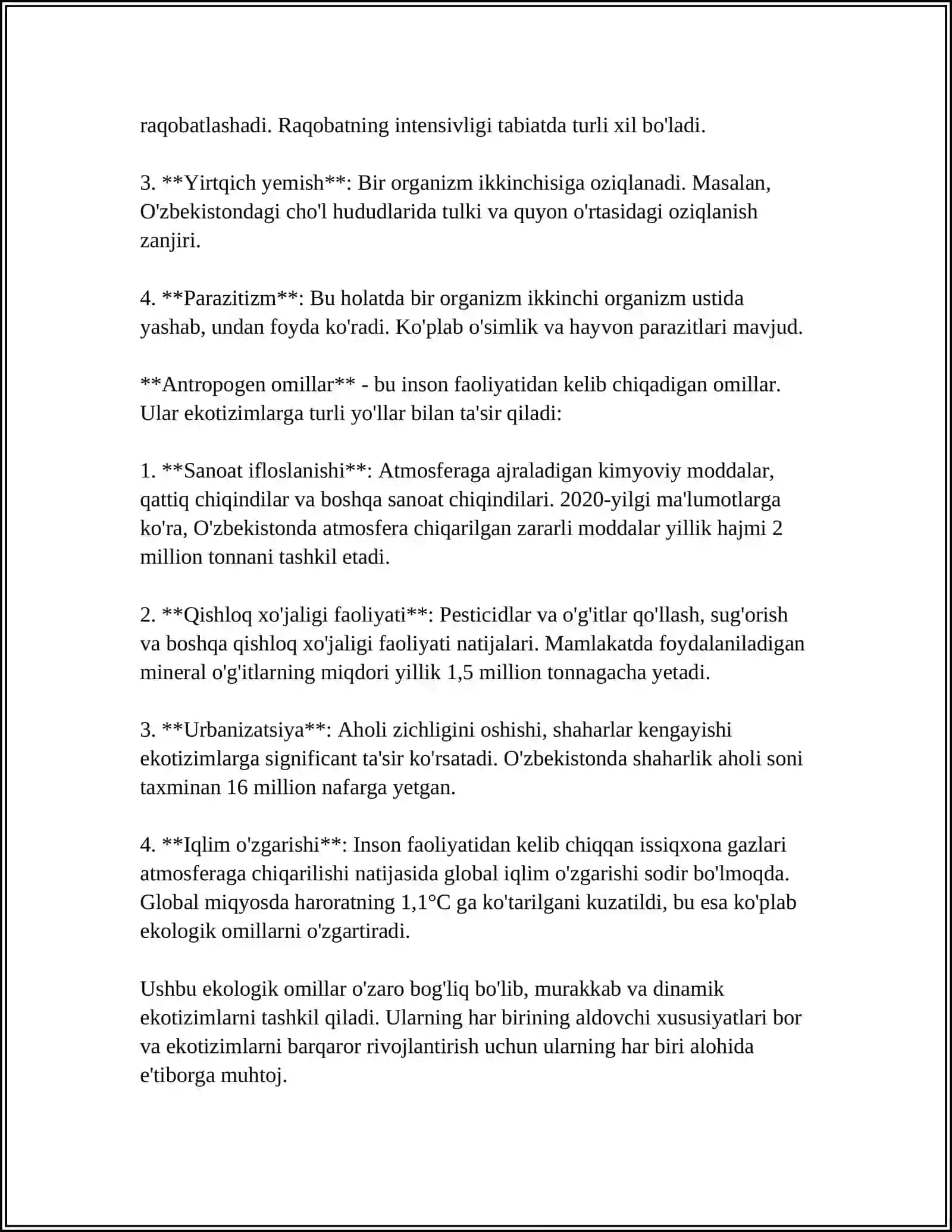 Ekologik omillar va ularning turlari 4