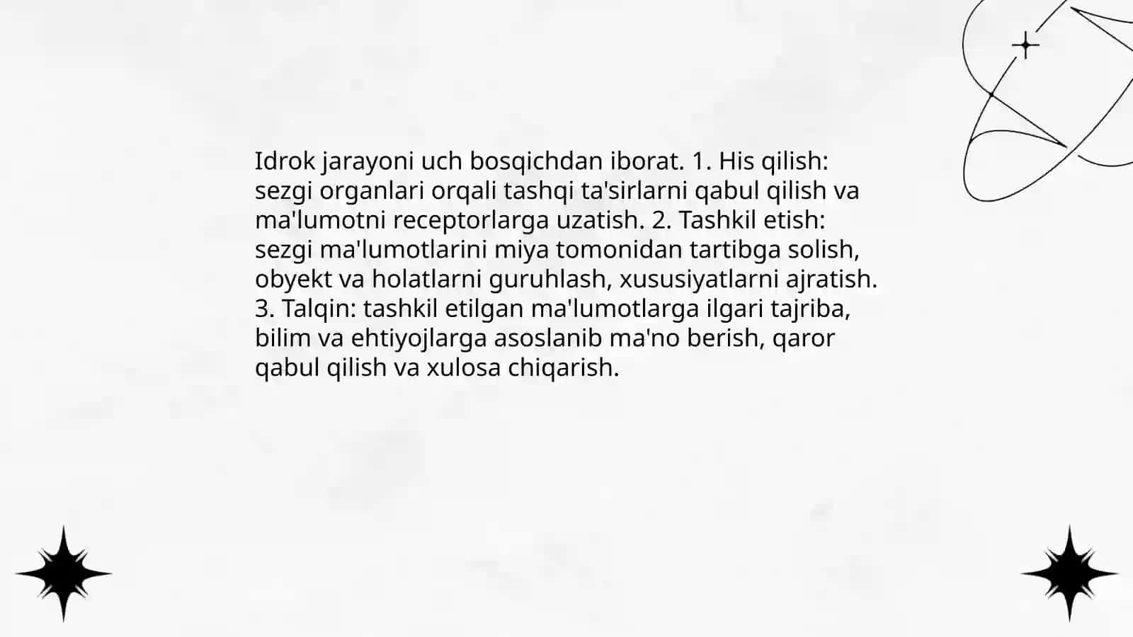 Idrok va uning turlari 4