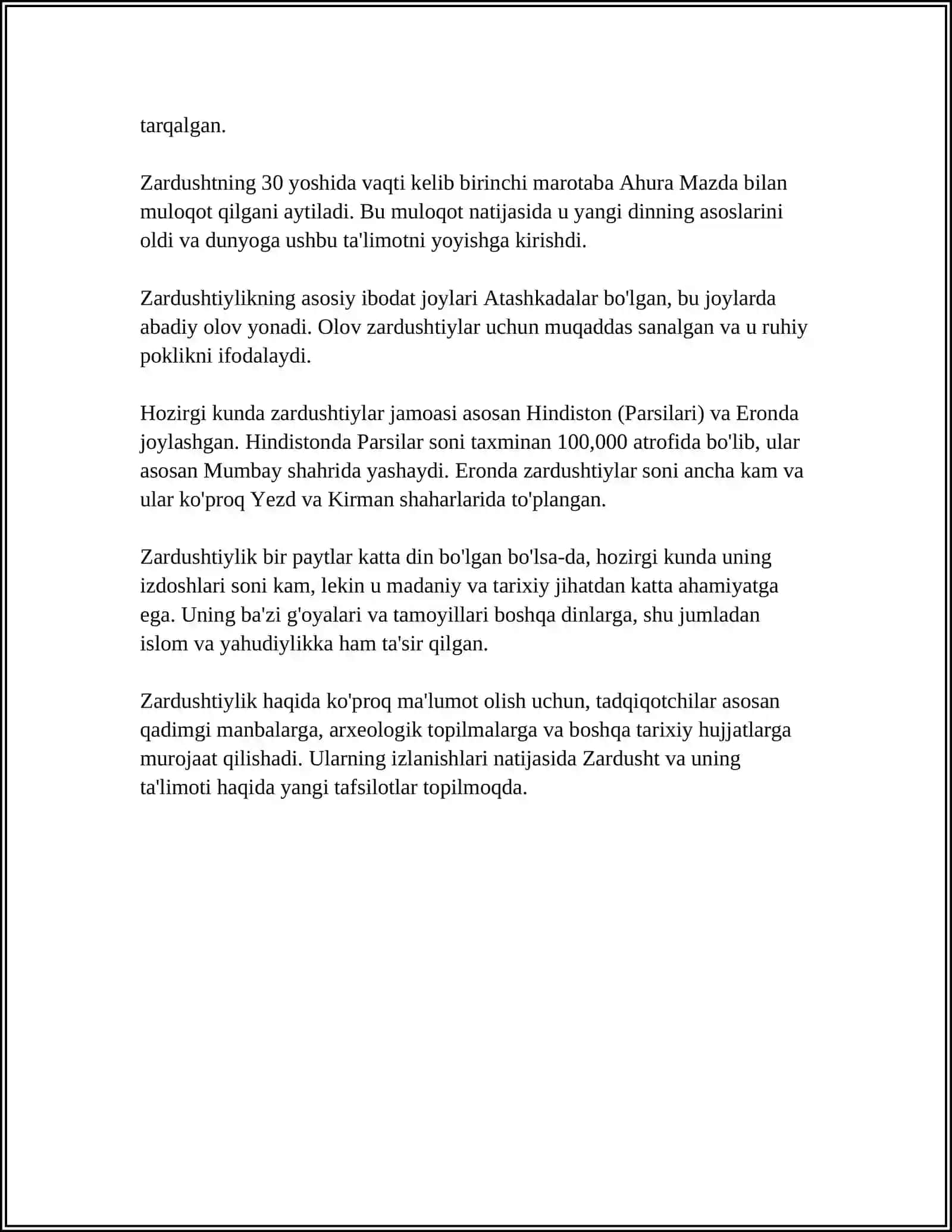 ZARDUSHTIYLIKNING DINIY IYERARHIYASI 4