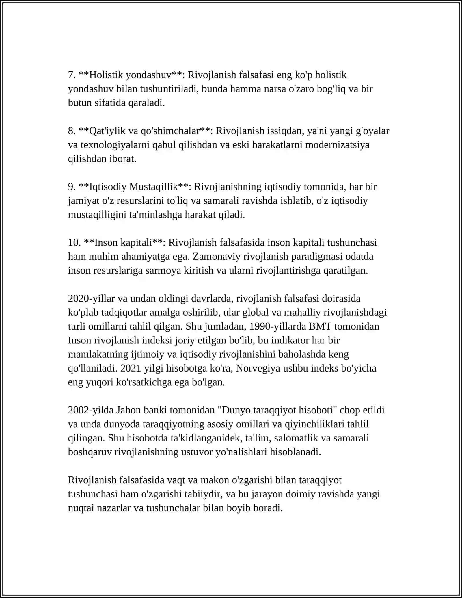 RIVOJLANISH FALSAFASI 4