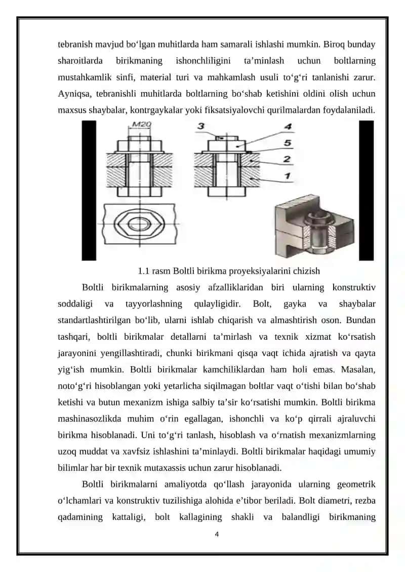 Boltli birikma 4