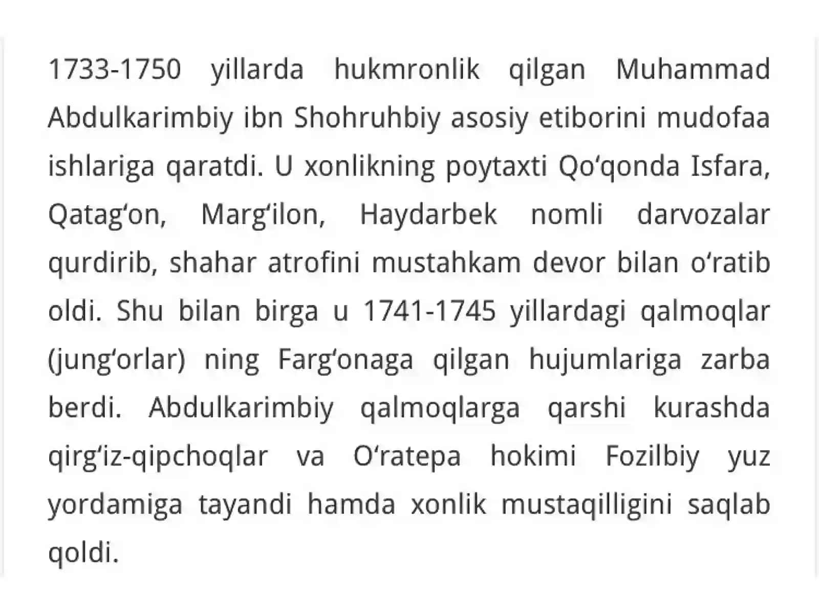 Qo`qon xonligi tashkil topishi va madaniy hayoti 4