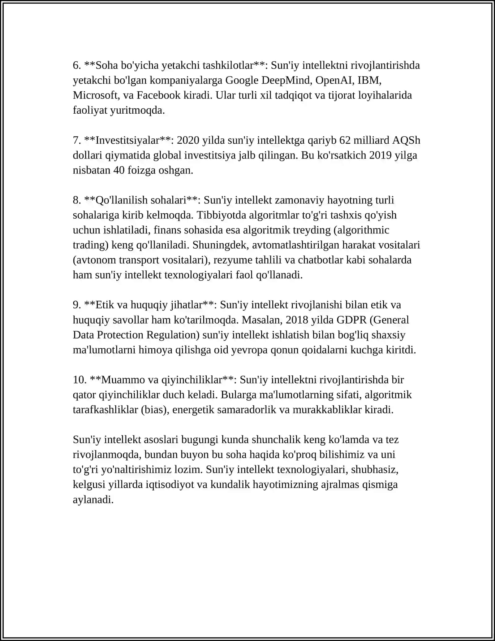 MUSTAQIL ISH Mavzu: ISJENS 4