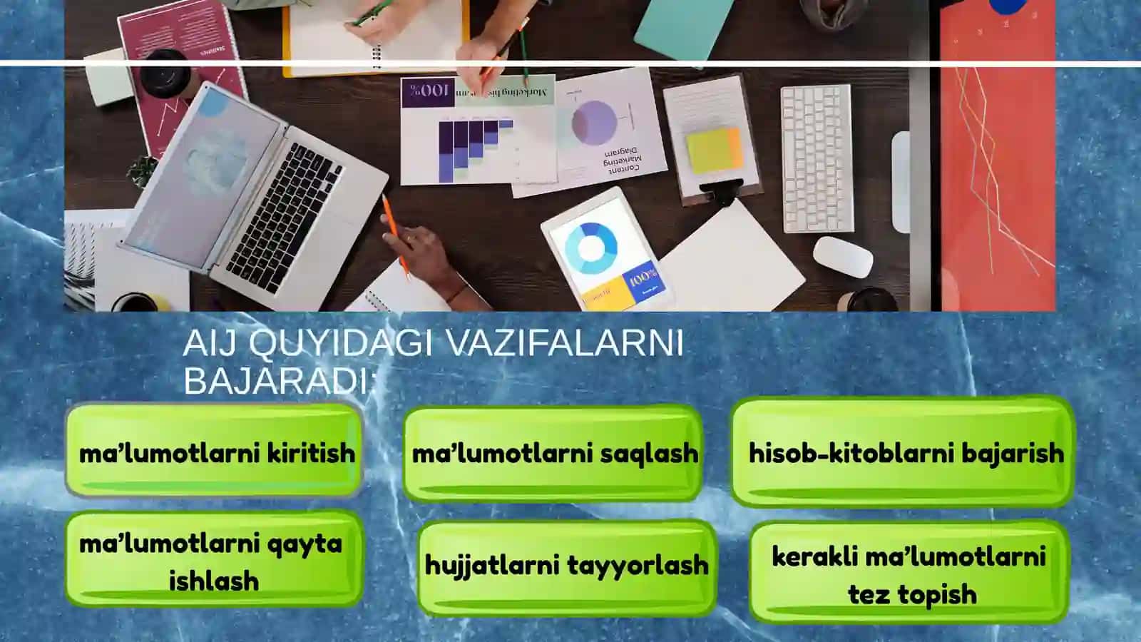 AVTOMATLASHTIRILGAN ISH JOYLARI 4