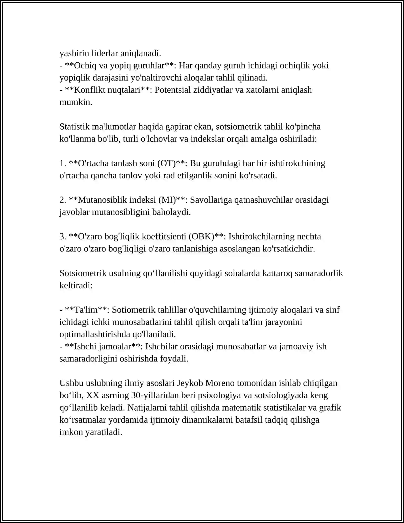 Sotsiometrik metodika asoslari 4