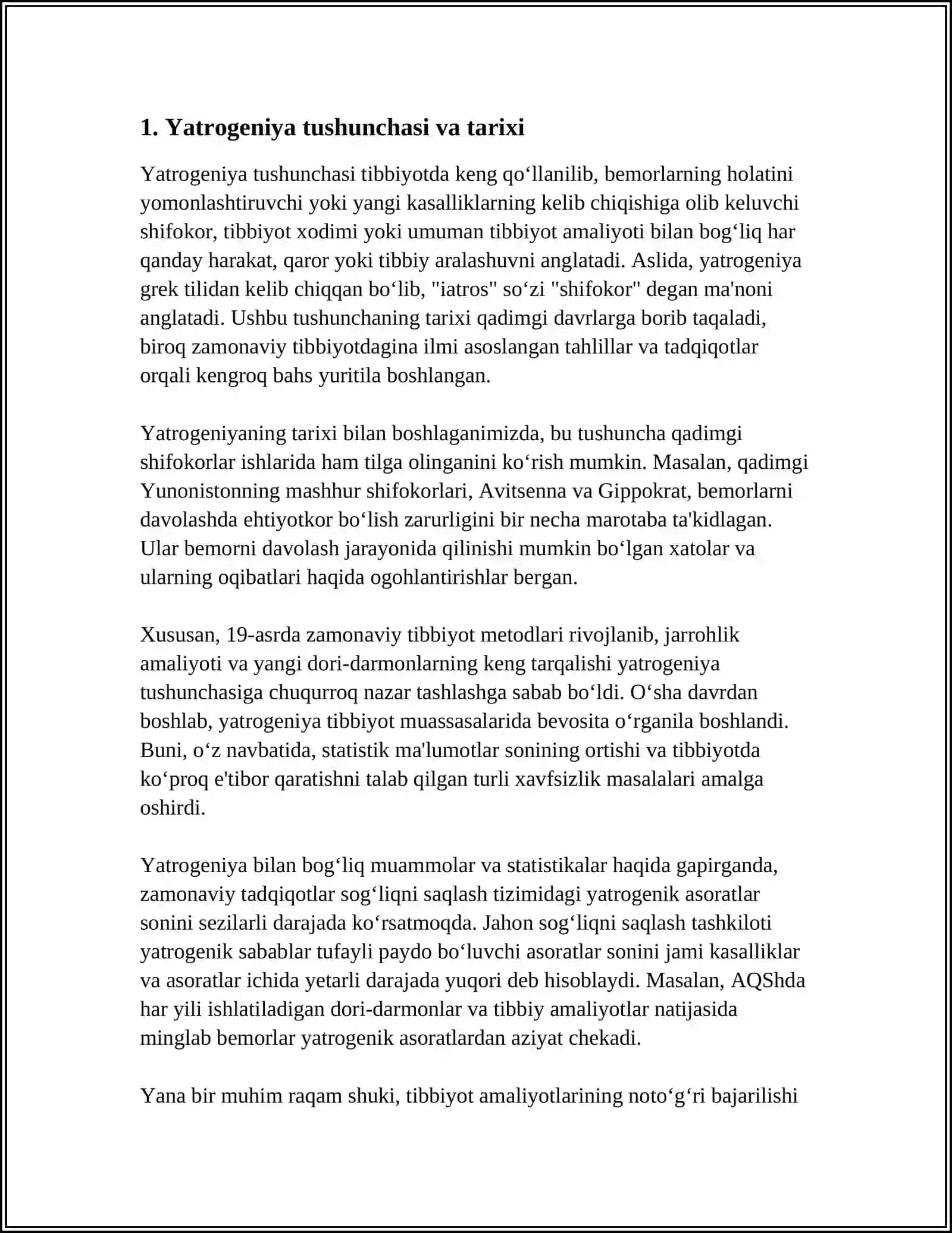 Yatrogeniya muammolari 4