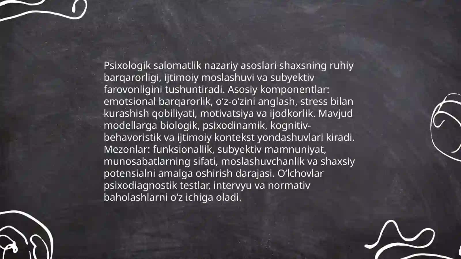 Psixologik salomatlik mezonlari 4