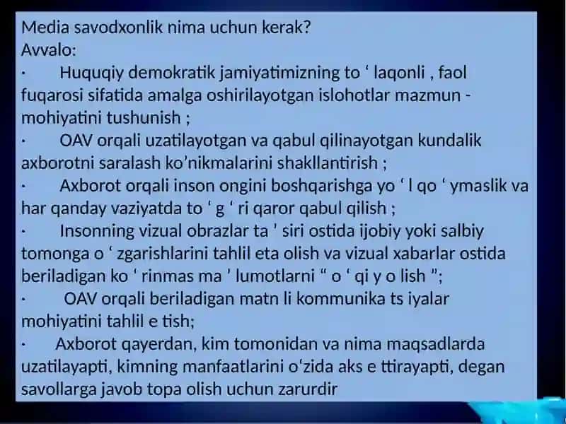 Media maydon tuzilishi va ta’siri 4