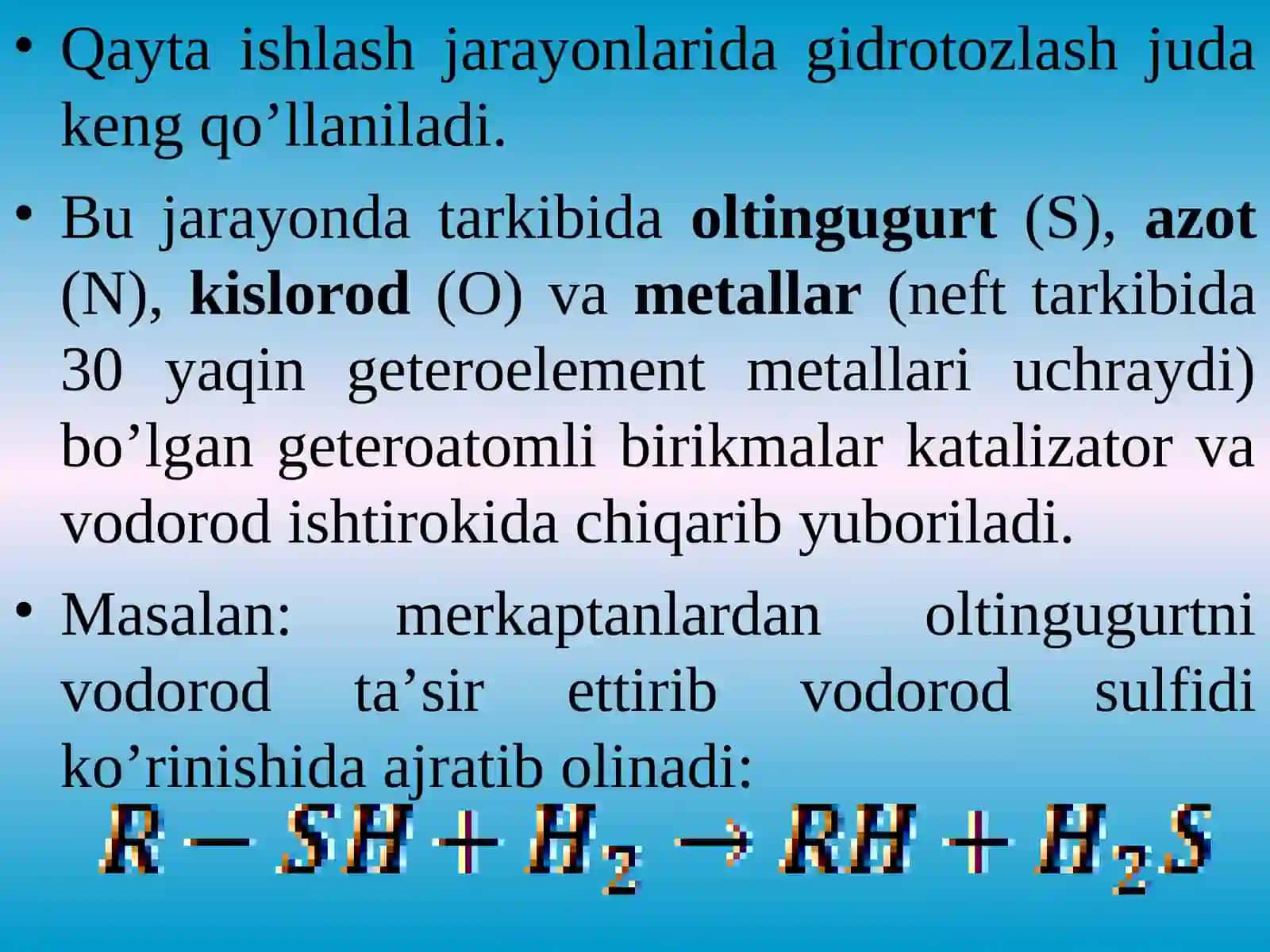 Gidrogenlash jarayonlari 4