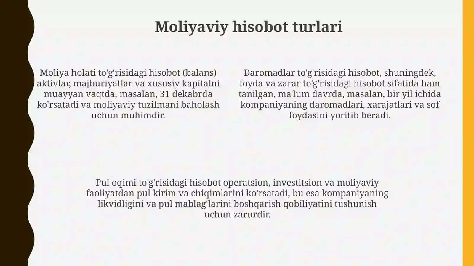 Moliyaviy hisobotlarni tahlil qilish 4