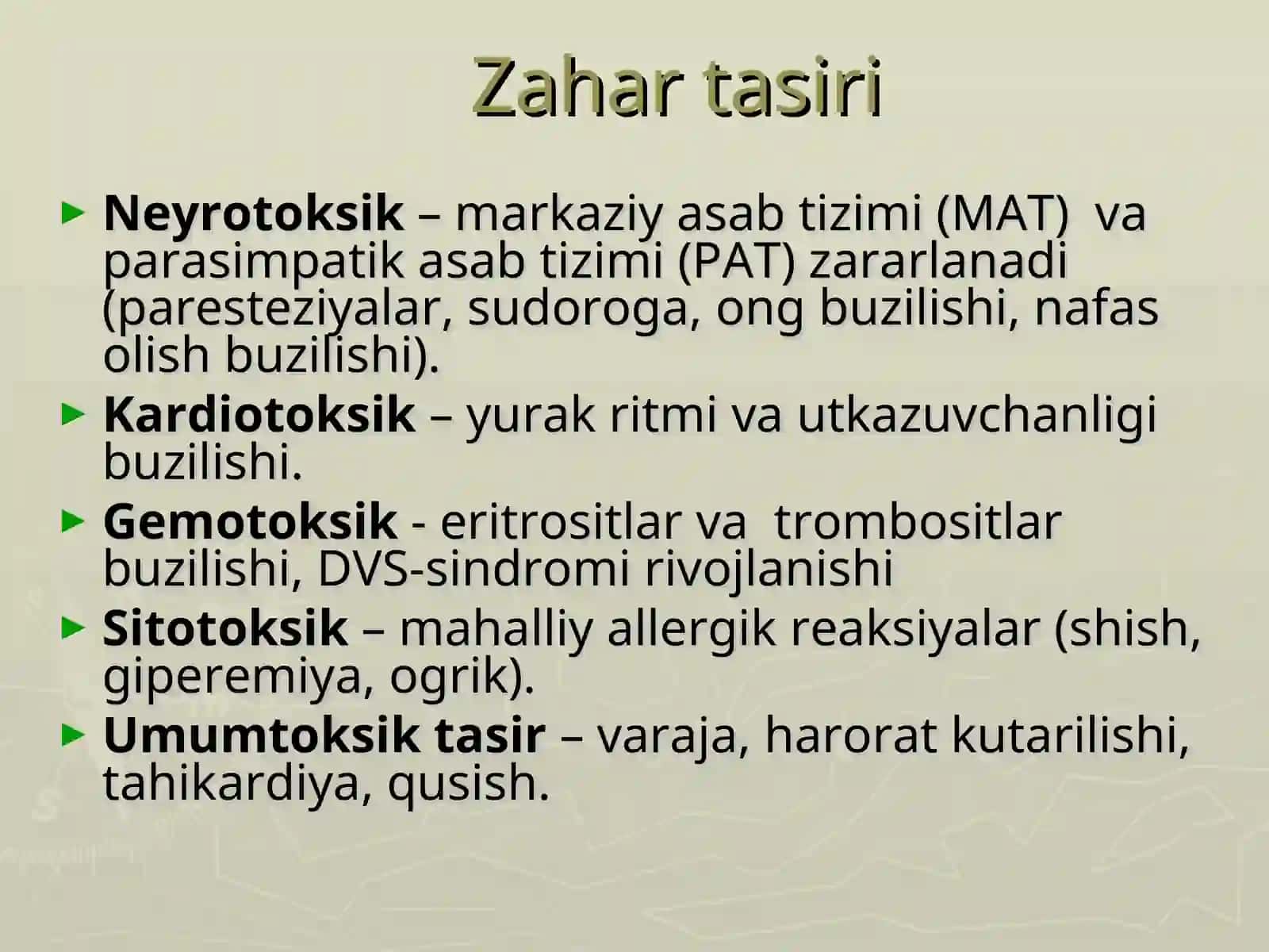 Zaharli hayvonlar 4