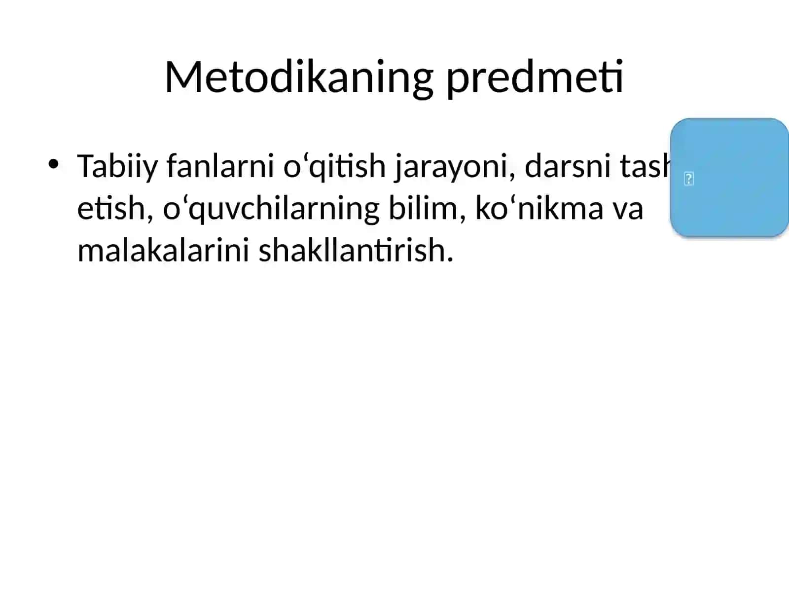 Tabiiy fan va unio‘qitish metodikasi 4