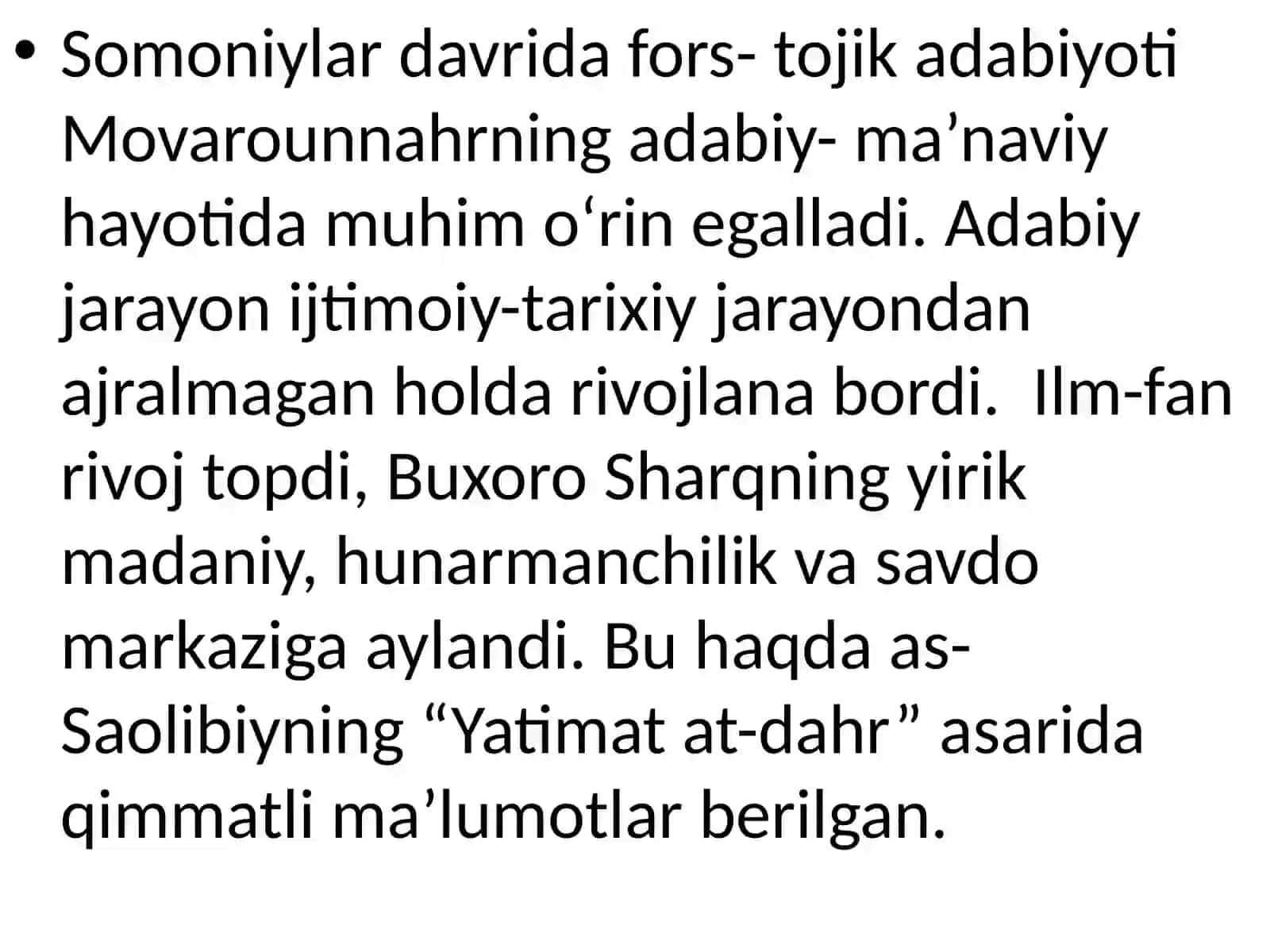 Islommadaniyatining shakllanishi va Islom uygonish davri 4