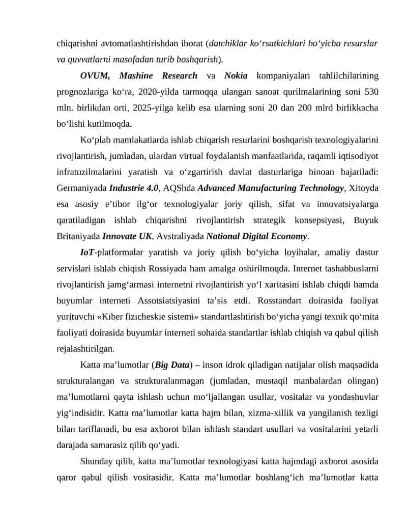 RAQAMLI IQTISODIYOTNING ASOSIY TARKIBIY ELEMENTLARI TAVSIFI 4