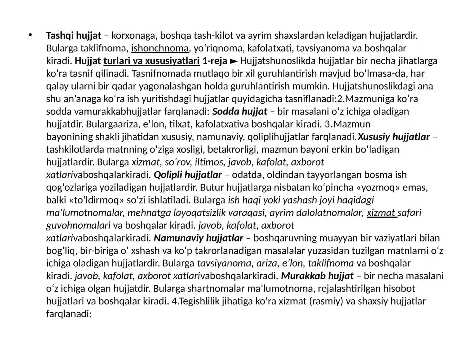 Xizmat yozishmalari. Diplomatik yozishmalar 4
