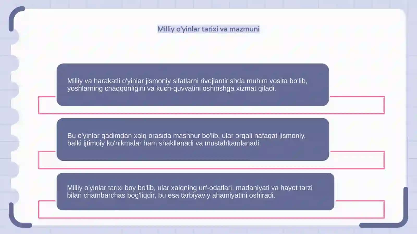 Jismoniy sifatlarni rivojlantiruvchi milliy va harakatli o'yinlarni o'rgatish 4